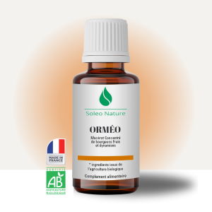 Flacon de 30 ml - Orméo Bio, drainage cutané et profond pour favoriser l'élimination des toxines. Idéal contre les affections cutanées et les troubles ostéoarticulaires.