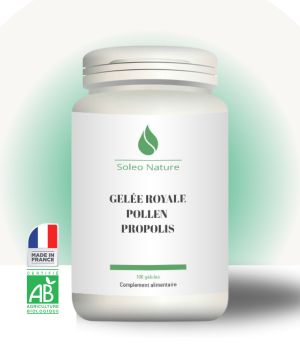 Gélules Gelée Royale Pollen Propolis - Renforcez votre vitalité avec notre formule naturelle.